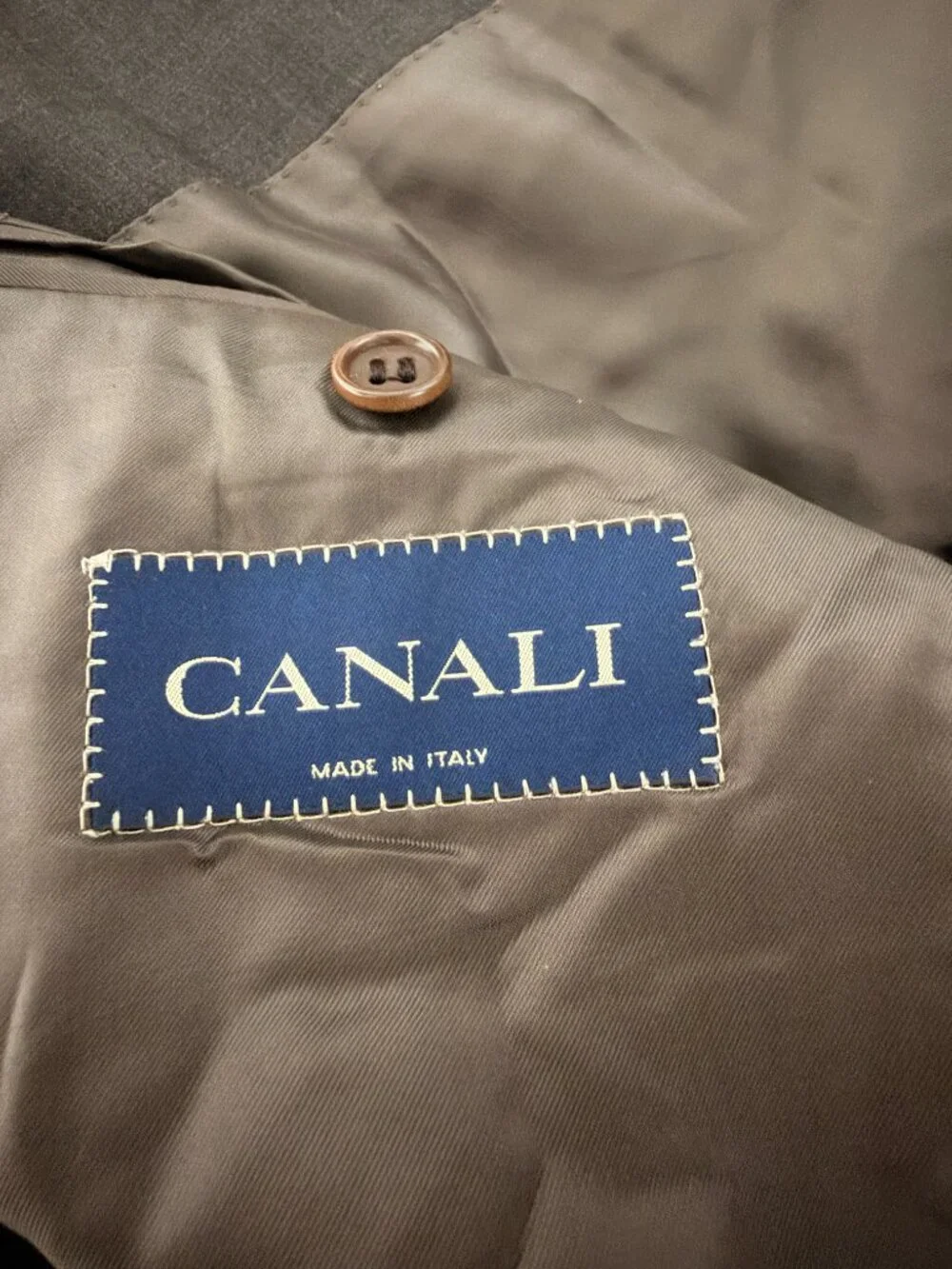 Canali Men’s Brown Dress Jacket 100% Pure Virgin Wool Old Money Size 58L Italy